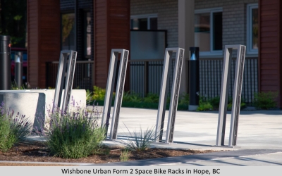 Wishbone Urban Form 2 Space Bike Racks in Hope BC-1